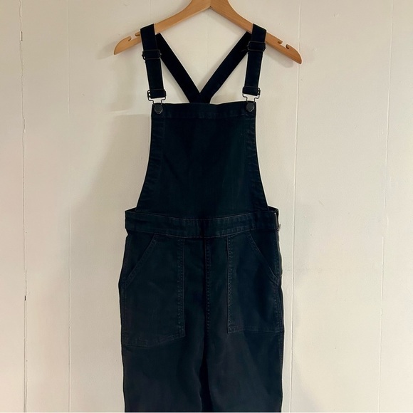 Madewell Cali Demi-Boot Overalls in Black Frost sz M - Picture 3 of 6